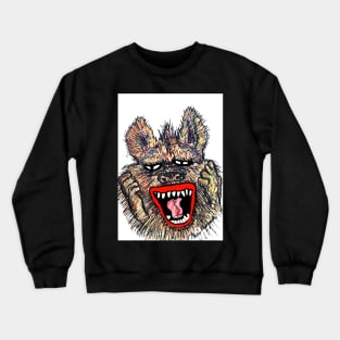 A laughing Hyena Crewneck Sweatshirt